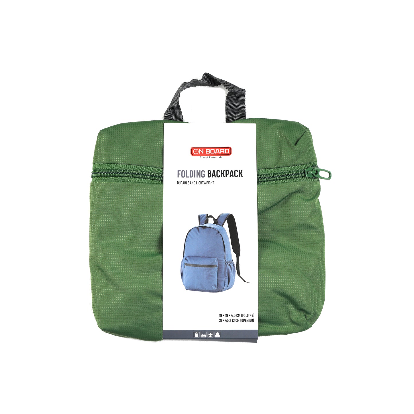 On Board Foldable Backpack - Green