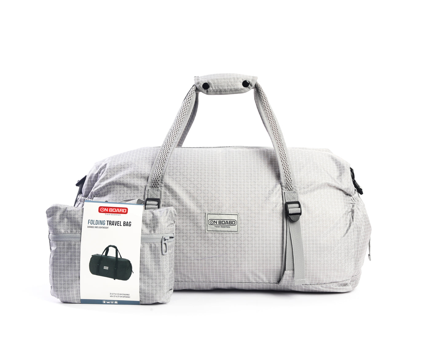 On Board Foldable Duffel Bag - Light Gray