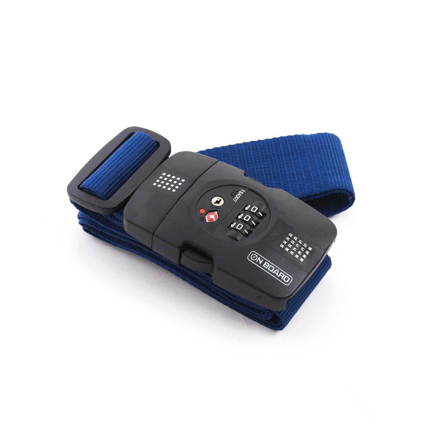On Board Luggage Strap w/ TSA Lock - Blue