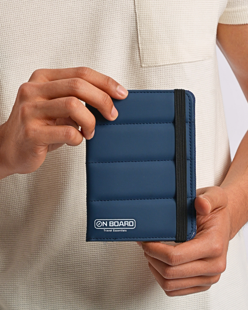 On Board Passport & Luggage Tag Set - Navy