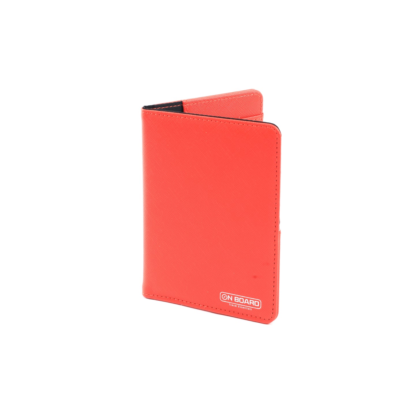 On Board RFID Passport Holder - Red