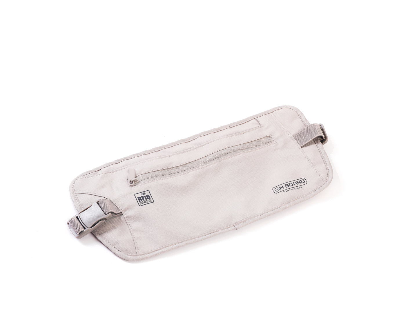On Board RFID Security Waist Pouch - Light Gray
