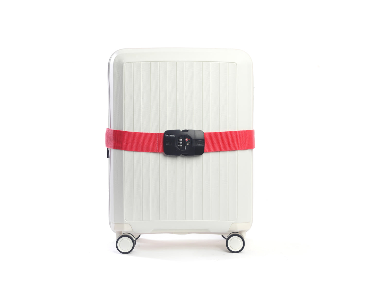On Board Luggage Strap w/ TSA Lock - Red
