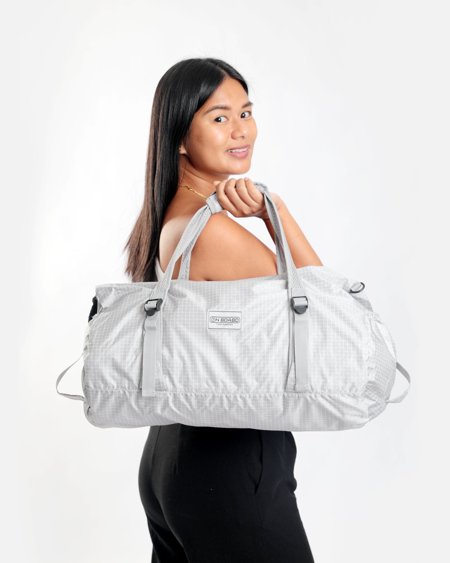 On Board Foldable Duffel Bag - Light Gray