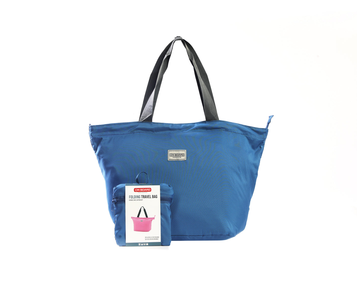 On Board Foldable Tote Bag - Blue