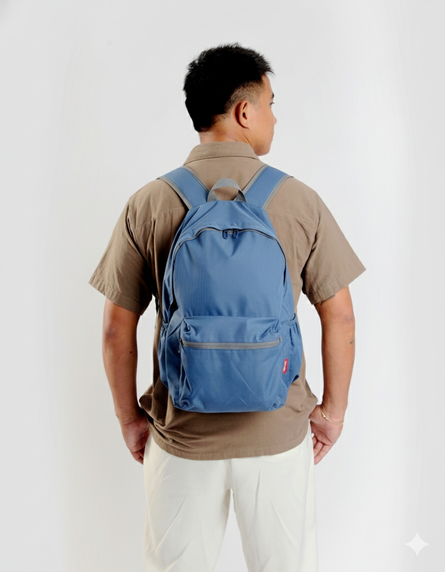 On Board Foldable Backpack - Blue